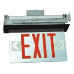 Morris 73332 Red Panel Blk Recess Edge Lit