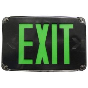 Morris 73389 Wet Location Green Exit Blk