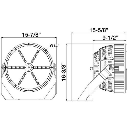 Morris 77018A 750W Sports 277-480V 5K 80Deg