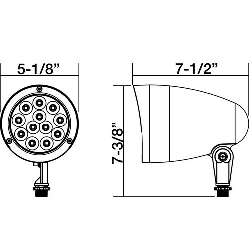 Morris 71694B 40W Bu Flood 120-277 3000K Wh 45°