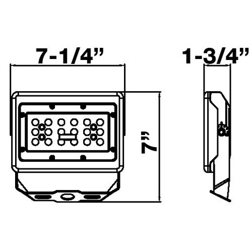 Morris 71808A 50W FlatPanel Bracket 3000K Br