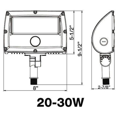 Morris 75353B Trunn for 20W-80W Arch flood Wh