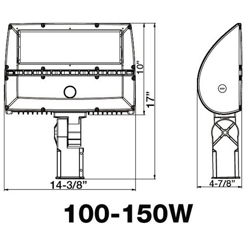 Morris 75353B Trunn for 20W-80W Arch flood Wh