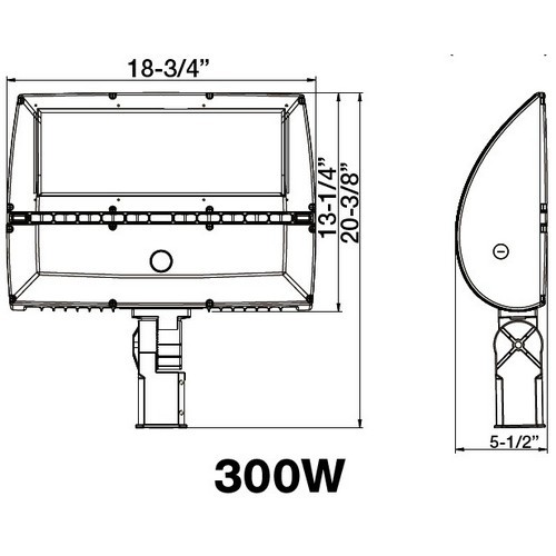Morris 75353B Trunn for 20W-80W Arch flood Wh