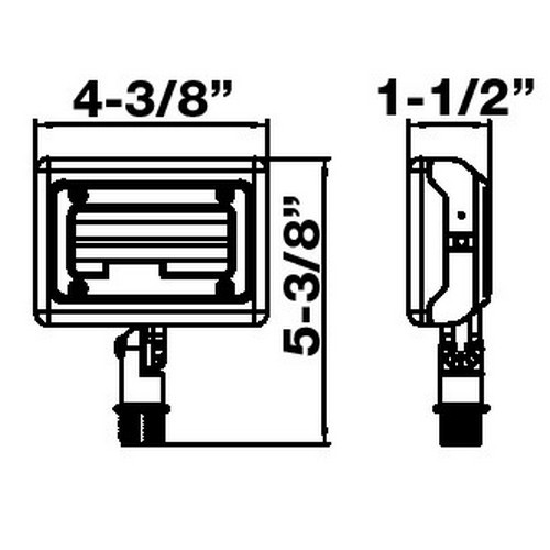 Morris 74076A 15W FlatPanel Knuckl 4000K Bz