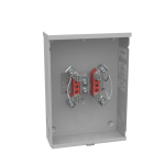 Milbank UAP7040-O-TG-HSP 4 Terminal Ringless Plain Top, Triplex Ground Stainless Steel, Hasp Aluminum Painted