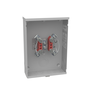 Milbank UAP7040-O-TG-HSP 4 Terminal Ringless Plain Top, Triplex Ground Stainless Steel, Hasp Aluminum Painted