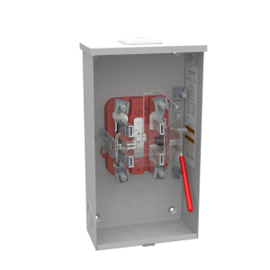 Milbank UAP3505-XL-TG-HSP 5 Terminal Ringless Small Closing Plate Triplex Ground Lever Bypass Stainless Steel Hasp