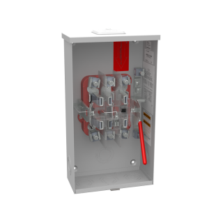 Milbank U3506-XL-TG-HSP 7 Terminal Ringless Small, Closing Plate Triplex Ground, Hasp External Hex Head