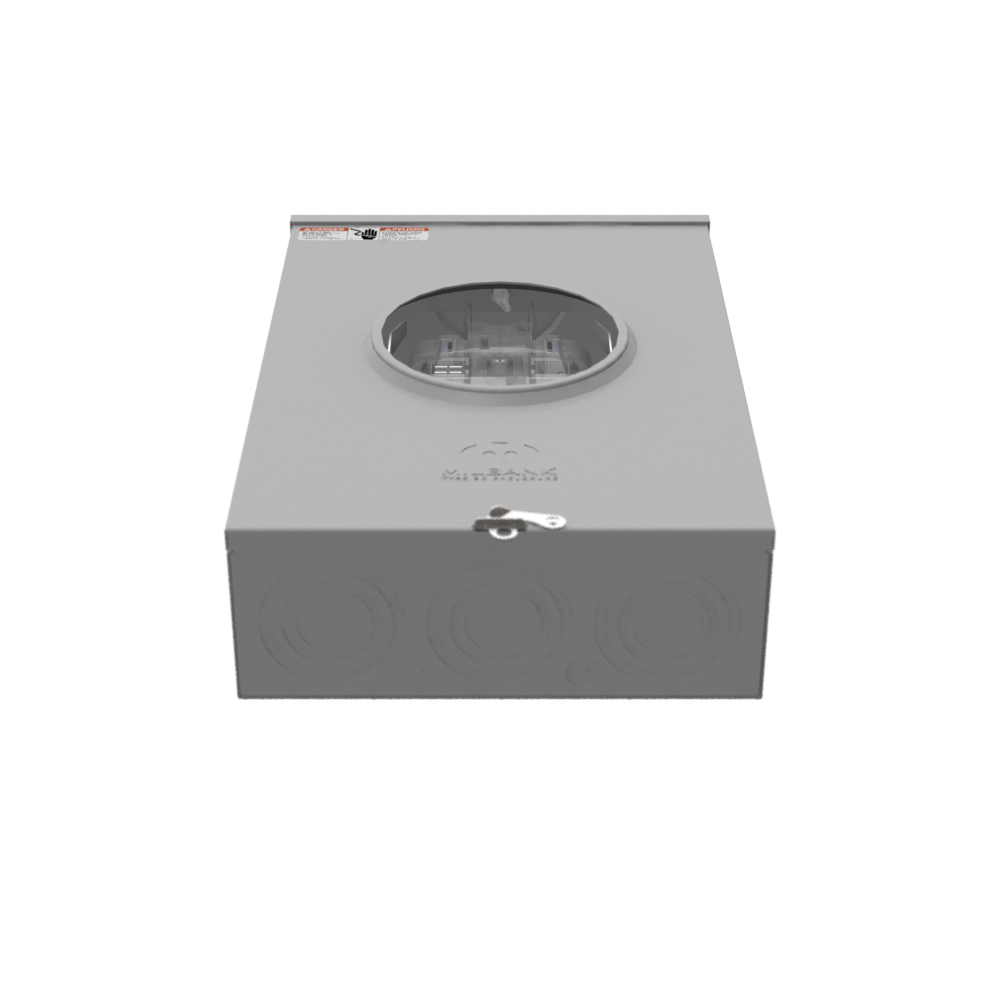 Milbank U9551-X-QG-HSP 5 Terminal Ringless Large, Closing Plate Quadplex, Ground Lever Bypass, Stainless Steel