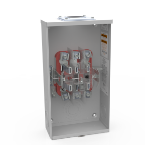 Milbank U9700-RRL-QG-HSP 7 Terminal Ringless Large, Hub Open Adapt To Small, Hub Open Quadplex Ground, Lever Bypass Stainless