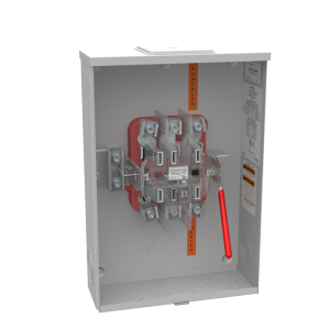 Milbank UAP9701-X-QG-HSP 7 Terminal Ringless Large, Closing Plate Quadplex, Ground Lever Bypass Stainless