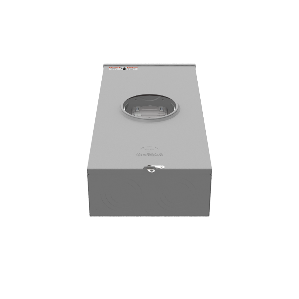 Milbank UAP3949-X-HSP 5 Terminal Ringless Large, Closing Plate Lever Bypass, Stainless Steel Hasp, Aluminum Painted