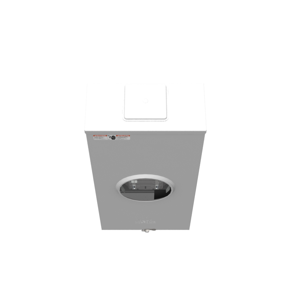 Milbank UAP3949-X-HSP 5 Terminal Ringless Large, Closing Plate Lever Bypass, Stainless Steel Hasp, Aluminum Painted
