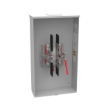 Milbank UAP5864-X-HSP 7 Terminal Ringless Large Hub, Open Lever Bypass Stainless, Steel Hasp Aluminum Painted