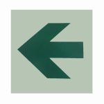 LUMASTROBE DAS 5x5 PHOTOLUMINESCENT STRAIGHT ARROW DIRECTIONAL SIGN