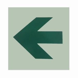 LUMASTROBE DAS 5x5 PHOTOLUMINESCENT STRAIGHT ARROW DIRECTIONAL SIGN