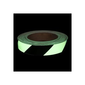 LUMASTROBE 0150 STRIPED GLOW IN THE DARK, STRIPED OBSTACLE TAPE