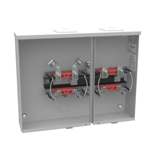 Milbank U3492-XL-HSP 4 Terminal Ringless Small, Closing Plate 2 Position, Stainless Steel Hasp