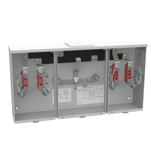 Milbank U1232-X-HSP 4 Terminal Ringless Large, Closing Plate 2 Position, Stainless Steel Hasp 150 Ampere