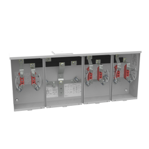 Milbank U1233-X-HSP 4 Terminal Ringless Large, Closing Plate 3 Position, Stainless Steel Hasp 150 Ampere