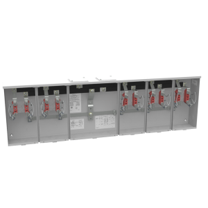 Milbank U1235-X-HSP 4 Terminal Ringless Large, Closing Plate 5 Position, Stainless Steel Hasp 150 Ampere