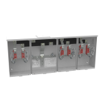 Milbank U1253-X-HSP 4 Terminal Ringless Large, Closing Plate 3 Position, Stainless Steel Hasp