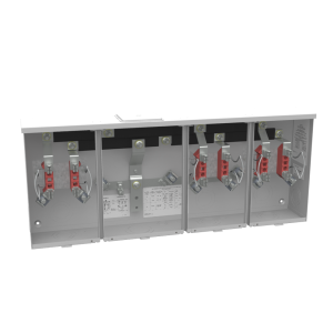 Milbank U1253-X-HSP 4 Terminal Ringless Large, Closing Plate 3 Position, Stainless Steel Hasp