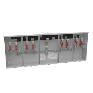 Milbank U1254-X-HSP 4 Terminal Ringless Large, Closing Plate 4 Position, Stainless Steel Hasp