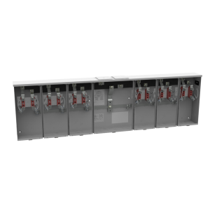 Milbank U1256-X-HSP 4 Terminal Ringless Large, Closing Plate 6 Position, Stainless Steel Hasp
