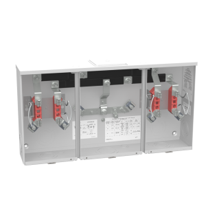 Milbank UAP1252-X-HSP 4 Terminal Ringless Large, Closing Plate 2 Position, Stainless Steel Hasp, Aluminum Painted