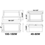 Morris 71108 Glare Shield BR 45-80W DOB