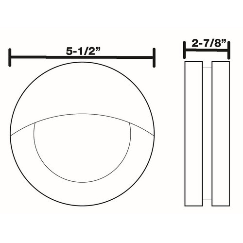 Morris 72164 Lg Bulkhead w/Cutoff 17W 5000K