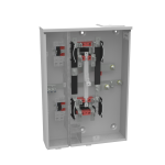 Milbank U2852-X-HSP 4 Terminal Ringless Large, Closing Plate 2 Position, 2-125 Ampere Main Breaker, Provision Stainless