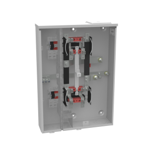 Milbank U2852-X-HSP 4 Terminal Ringless Large, Closing Plate 2 Position, 2-125 Ampere Main Breaker, Provision Stainless