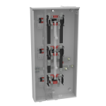 Milbank U2853-X-HSP 4 Terminal Ringless Large, Closing Plate 3 Position, 3-125 Ampere Main Breaker, Provision Stainless