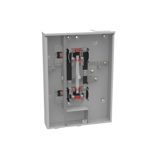 Milbank U2862-X-HSP 4 Terminal Ringless Large Closing Plate 2 Position 2-200 Ampere Main Breaker Provision Stainless Steel Hasp