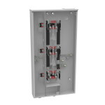 Milbank U2863-X-HSP 4 Terminal Ringless Large, Closing Plate 3 Position, 3-200 Ampere Main Breaker, Provision Stainless