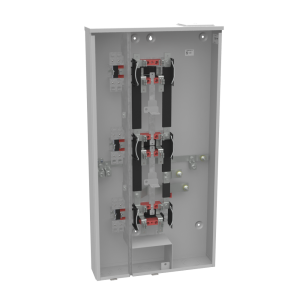 Milbank U2863-X-HSP 4 Terminal Ringless Large, Closing Plate 3 Position, 3-200 Ampere Main Breaker, Provision Stainless