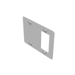 Milbank K5935-10GR Receptacle Face Plate, Versaped Blank 520
