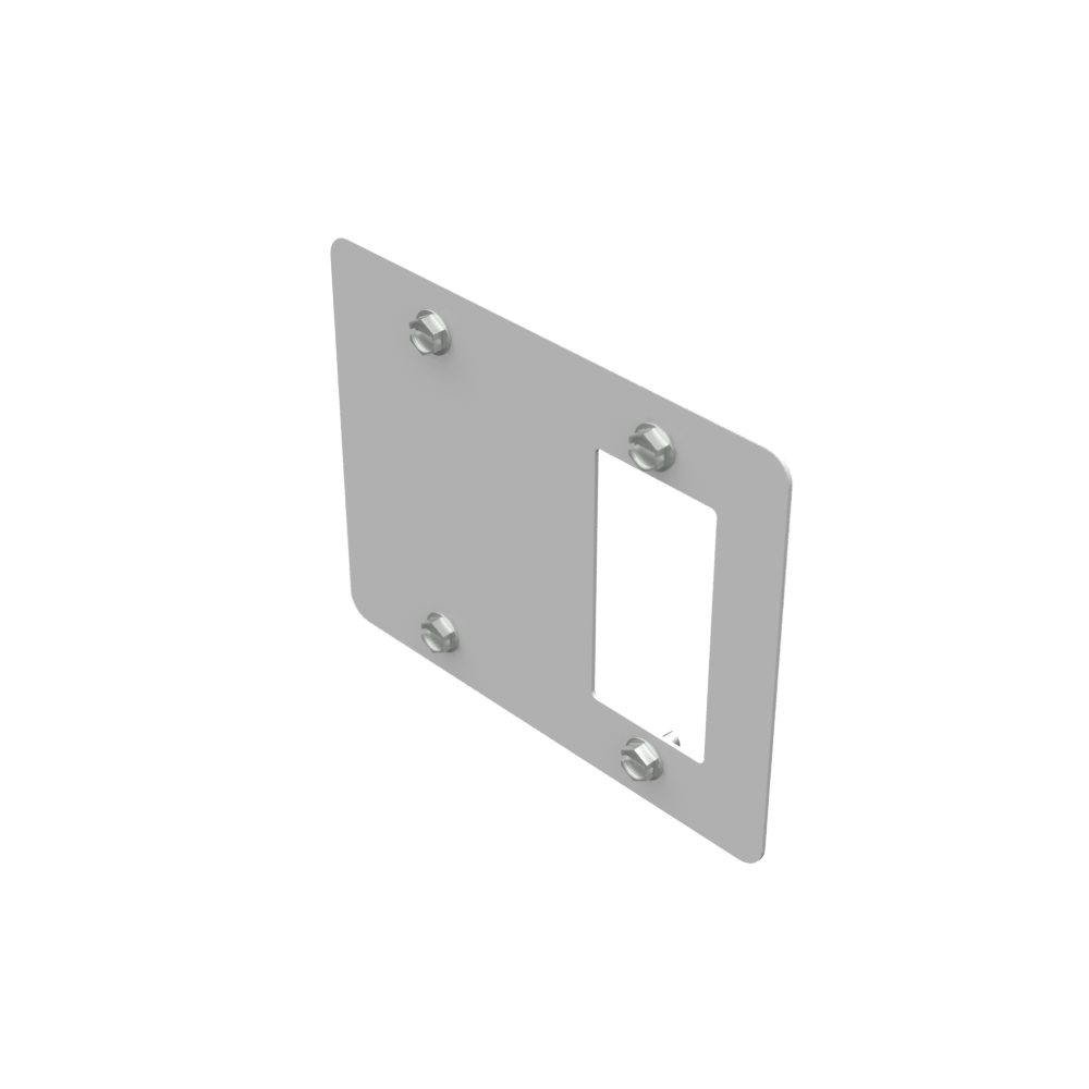 Milbank K5935-10GR Receptacle Face Plate, Versaped Blank 520