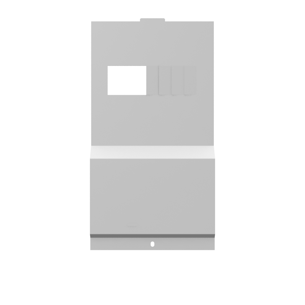 Milbank Z819294-SC Deadfront For Versa Ped Type Pedestal With 2 Receptacle, Cutout Opening
