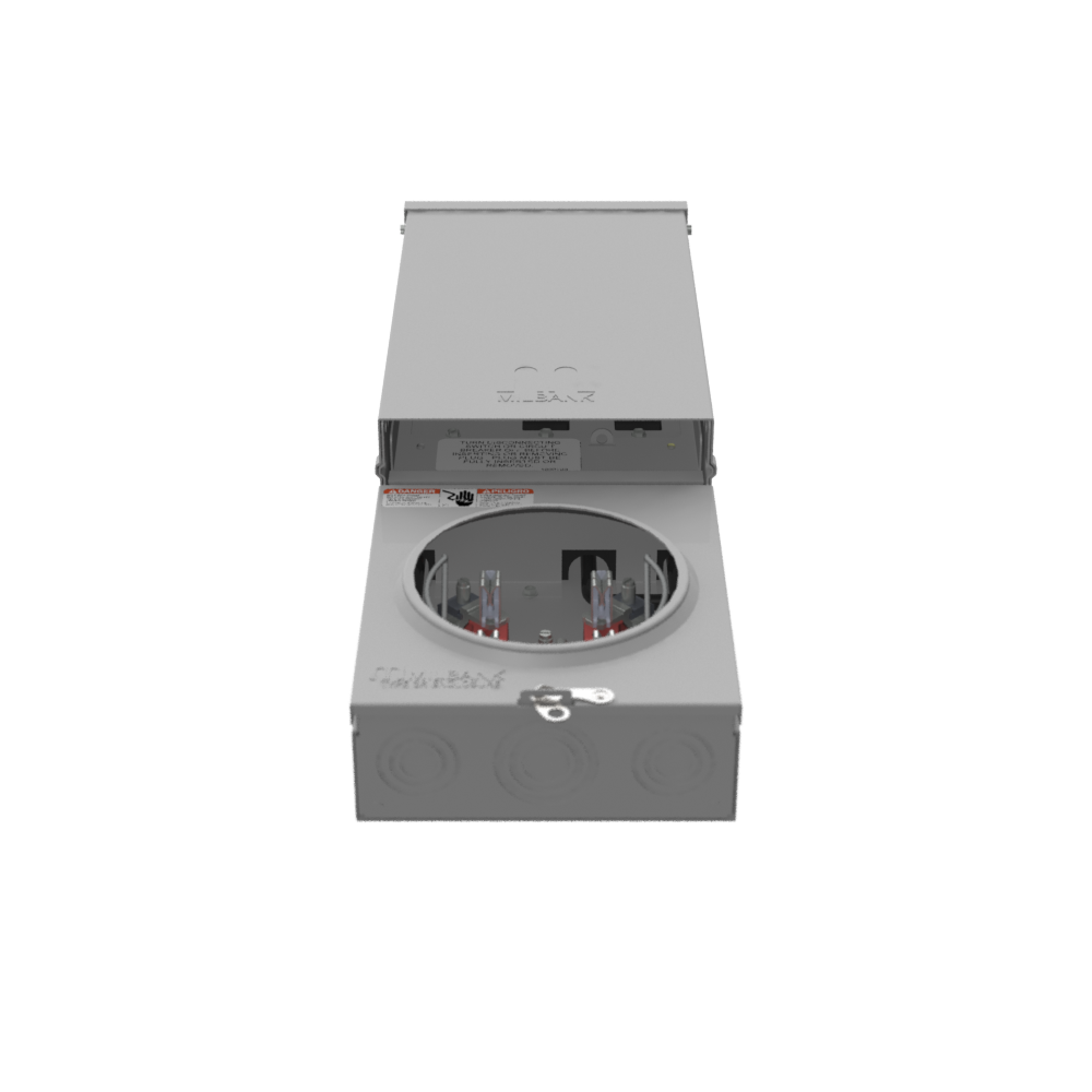 Milbank U4908-O-11GR 4 Terminal Ringless Plain Top, 520GR 520GR Surface Mount