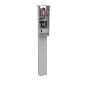 Milbank U6221-O-100-10GR 4 Terminal Ringless Plain Top, Lever Bypass 1-100 Ampere, Main Breaker 520GR Single