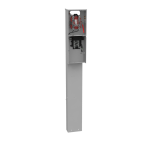 Milbank U6221-O-200-10GR 4 Terminal Ringless Plain Top, Lever Bypass 1-200 Ampere, Main Breaker 520GR Single