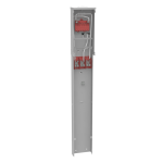 Milbank U5200-XL Unmetered Small Closing Plate Single Pedestal Direct Bury