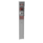 Milbank U5300-O-41 4 Terminal Ring Type Plain, Top TT30 520GR Single, Pedestal Direct Bury