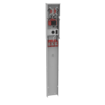 Milbank U5300-O-55 4 Terminal Ring Type Plain, Top 1450 520GR Single, Pedestal Direct Bury