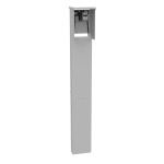 Milbank U5950-O-55 Unmetered Plain Top 1450, 520GR Single Pedestal Direct Bury