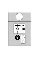Midwest M055C010 70A SURFACE METERED 50/20GFCI